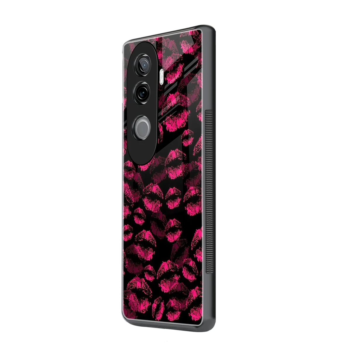 Lip Glam Black vivo v40e mobile cover | shockproof glass phone case