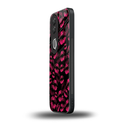Lip Glam Black vivo v50 mobile cover | shockproof glass phone case