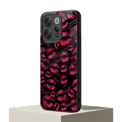 Lip Glam Black vivo v70 elite mobile cover | shockproof glass phone case