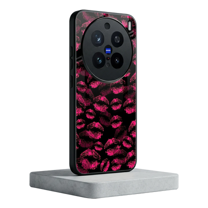 Lip Glam Black vivo x200 pro mobile cover | shockproof glass phone case
