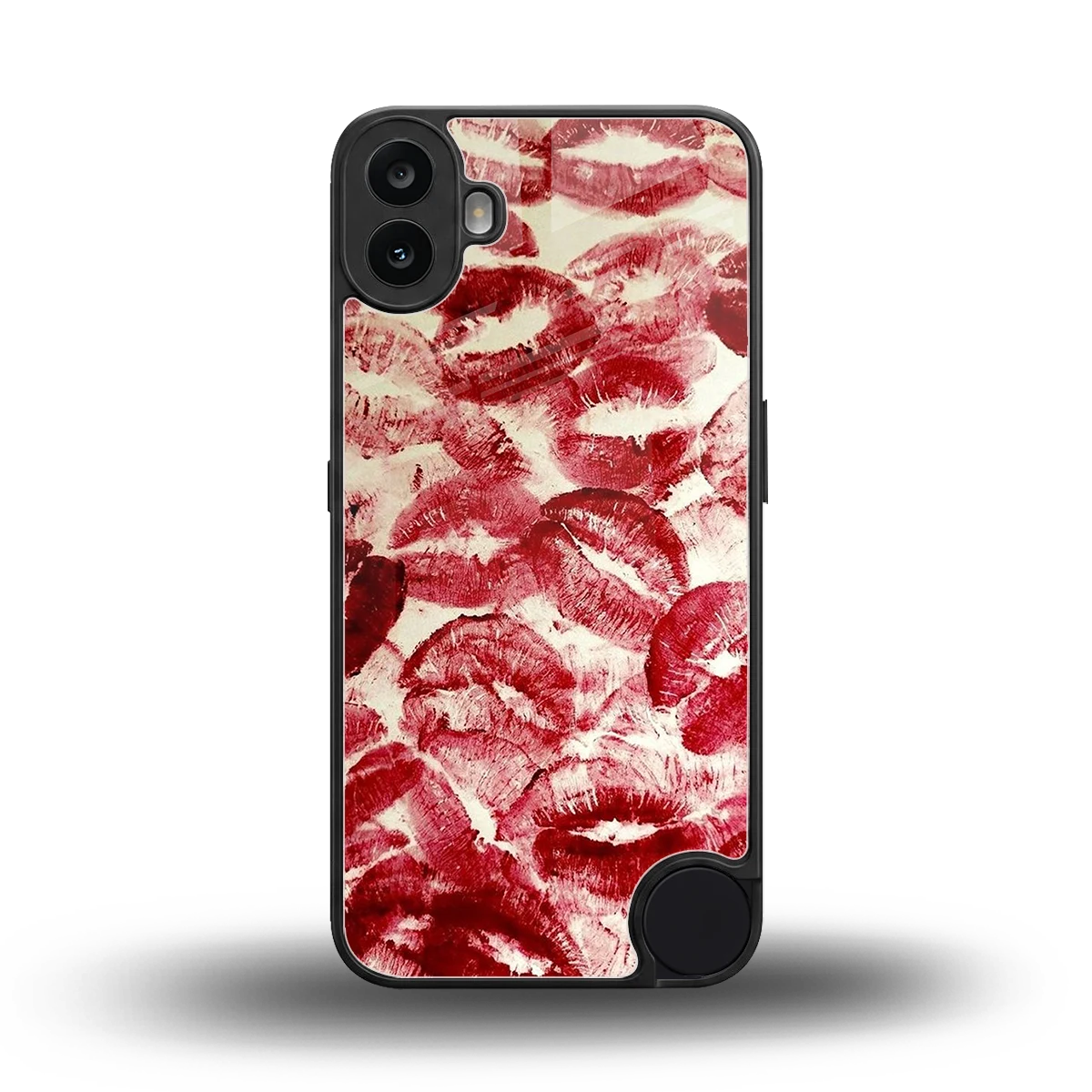 Lip Glam back phone cover | glass case for cmf nothing phone 1
