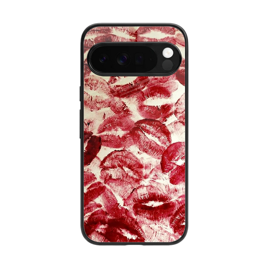 Lip Glam back phone cover | glass case for google pixel 10 pro xl