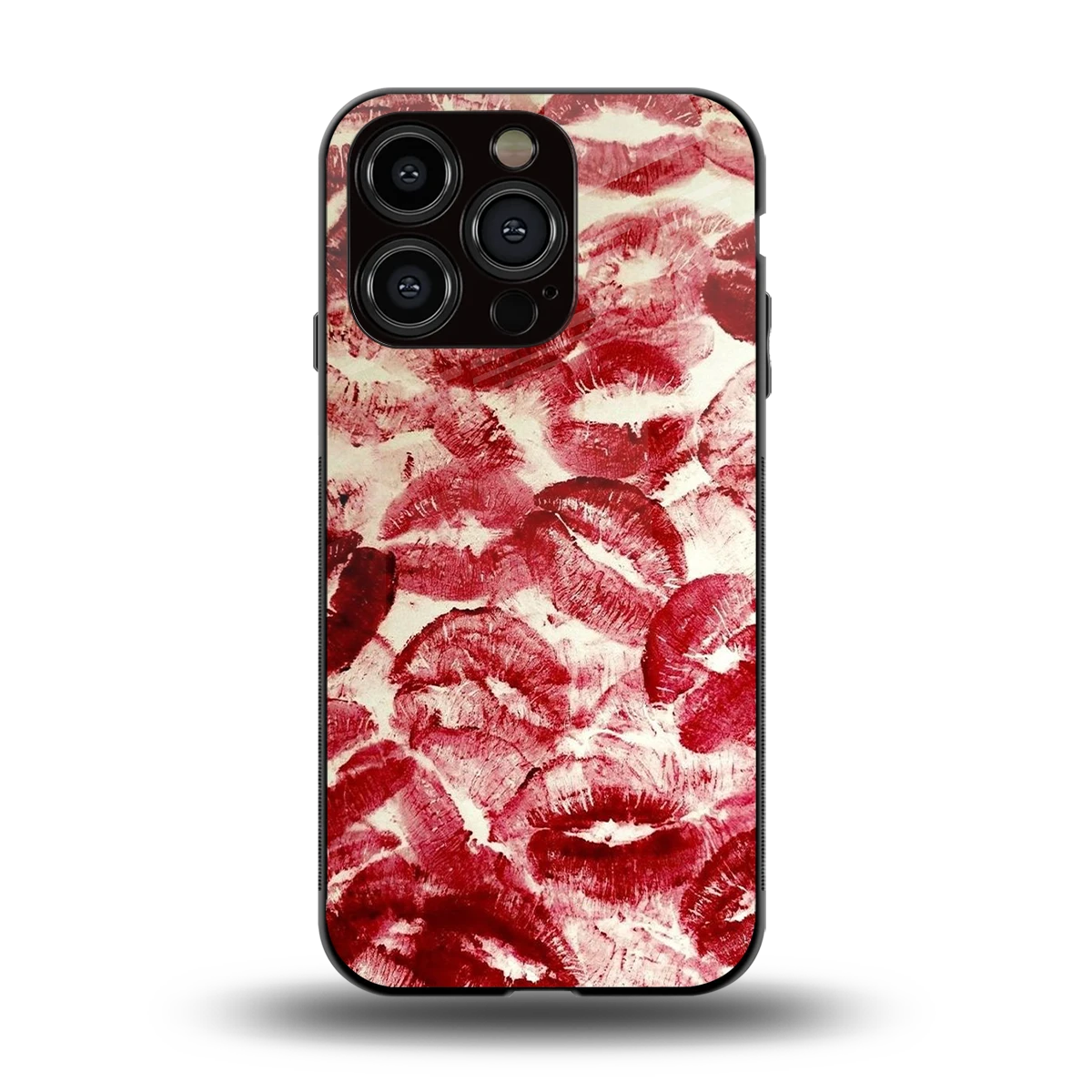 Lip Glam back phone cover | glass case for iphone 13 pro