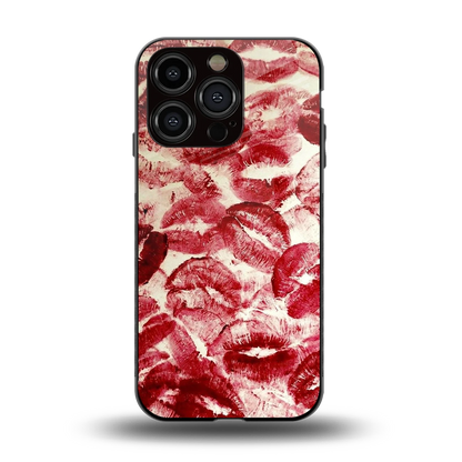 Lip Glam back phone cover | glass case for iphone 13 pro