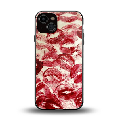 Lip Glam back phone cover | glass case for iphone 14