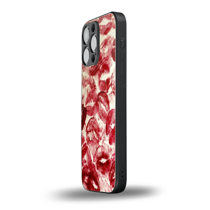 Lip Glam iphone 15 pro max mobile cover | shockproof glass phone case