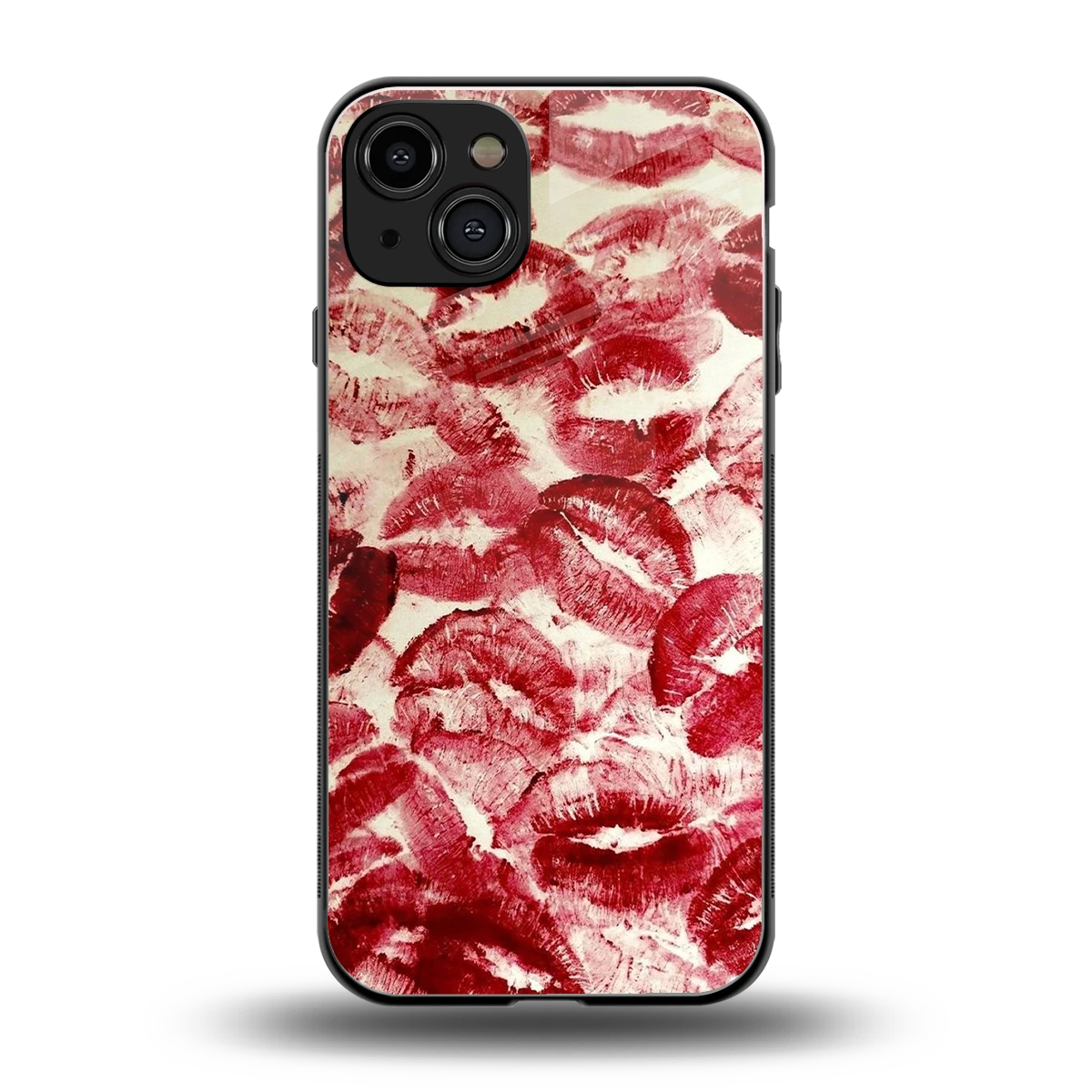 Lip Glam back phone cover | glass case for iphone 15