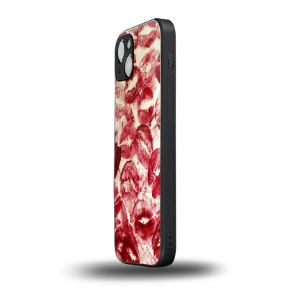 Lip Glam iphone 15 mobile cover | shockproof glass phone case
