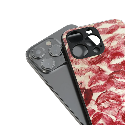 Lip Glam stylish phone case for iphone 14 pro max | glossy glass and slim fit