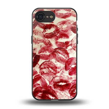 Lip Glam back phone cover | glass case for iphone 16e