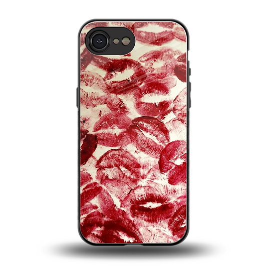 Lip Glam back phone cover | glass case for iphone 16e