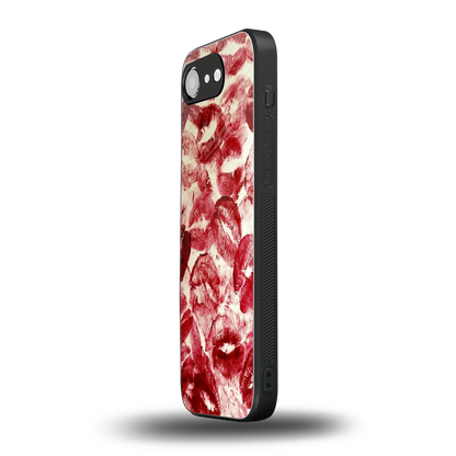 Lip Glam iphone 16e mobile cover | shockproof glass phone case
