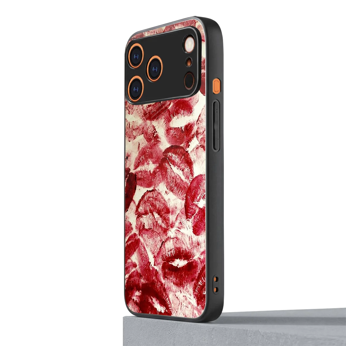 Lip Glam iphone 17 pro mobile cover | shockproof glass phone case