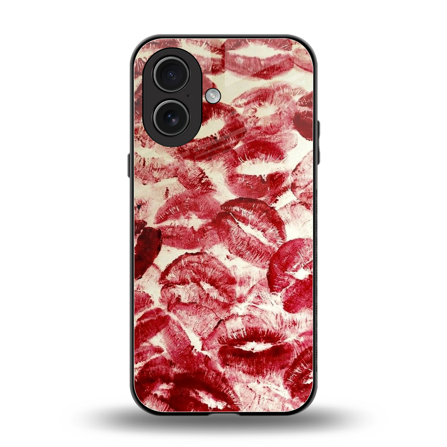 Lip Glam back phone cover | glass case for iphone 17