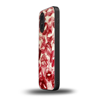 Lip Glam iphone 17 mobile cover | shockproof glass phone case