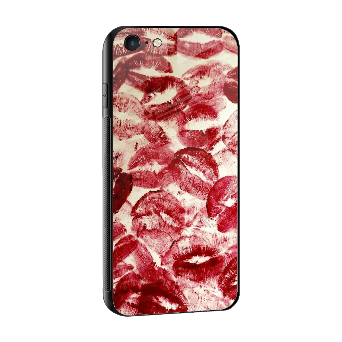 Lip Glam sleek iphone 6 cover with tempered glass back and TPU edges