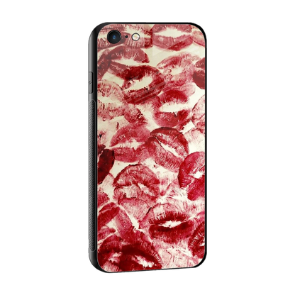 Lip Glam sleek iphone 6s cover with tempered glass back and TPU edges