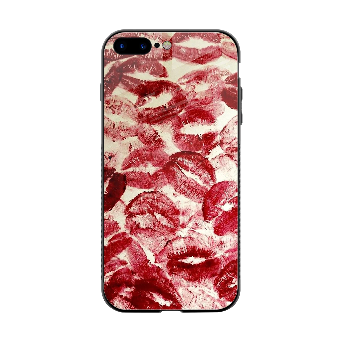 Lip Glam back phone cover | glass case for iphone 8 plus