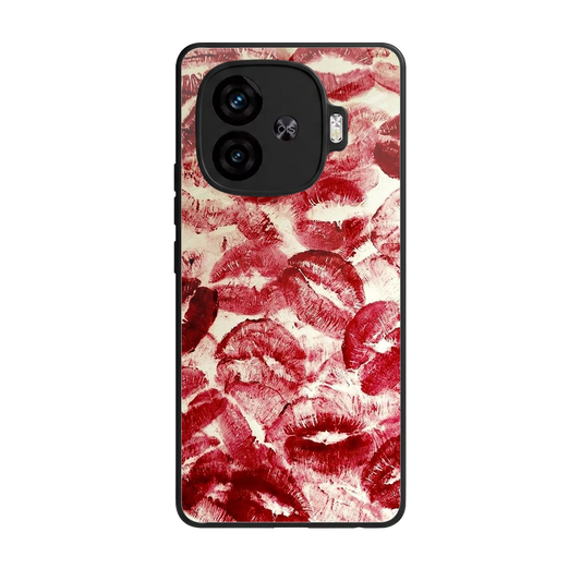 Lip Glam back phone cover | glass case for iqoo neo 10r 5g