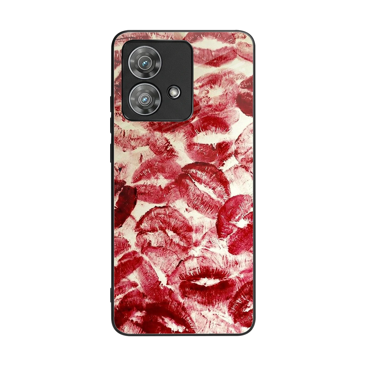 Lip Glam back phone cover | glass case for motorola edge 40 neo 5g
