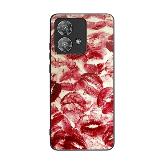 Lip Glam back phone cover | glass case for motorola edge 40 neo 5g