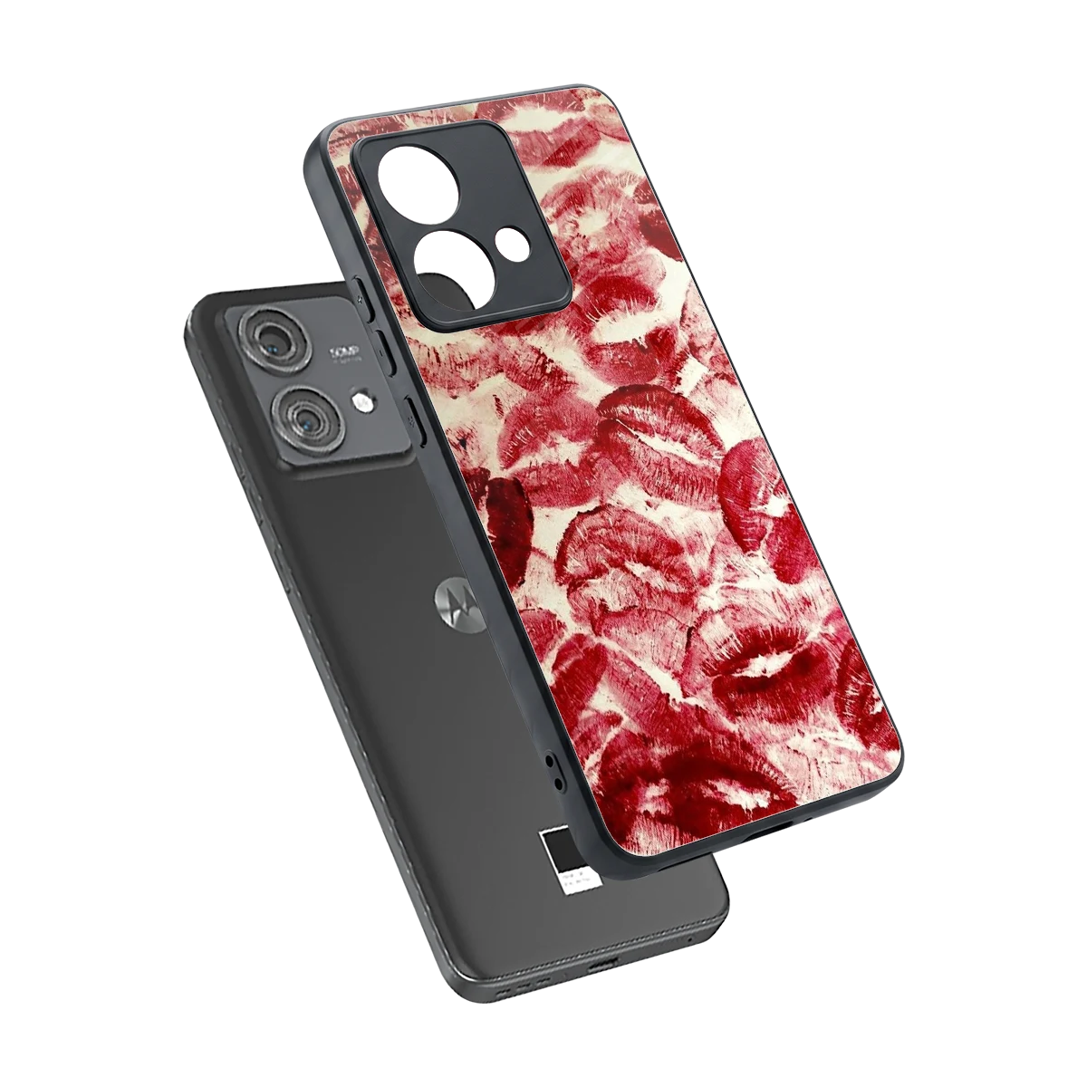 Lip Glam sleek motorola edge 40 neo 5g cover with tempered glass back and TPU edges