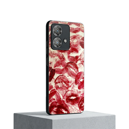 Lip Glam motorola edge 40 neo 5g mobile cover | shockproof glass phone case
