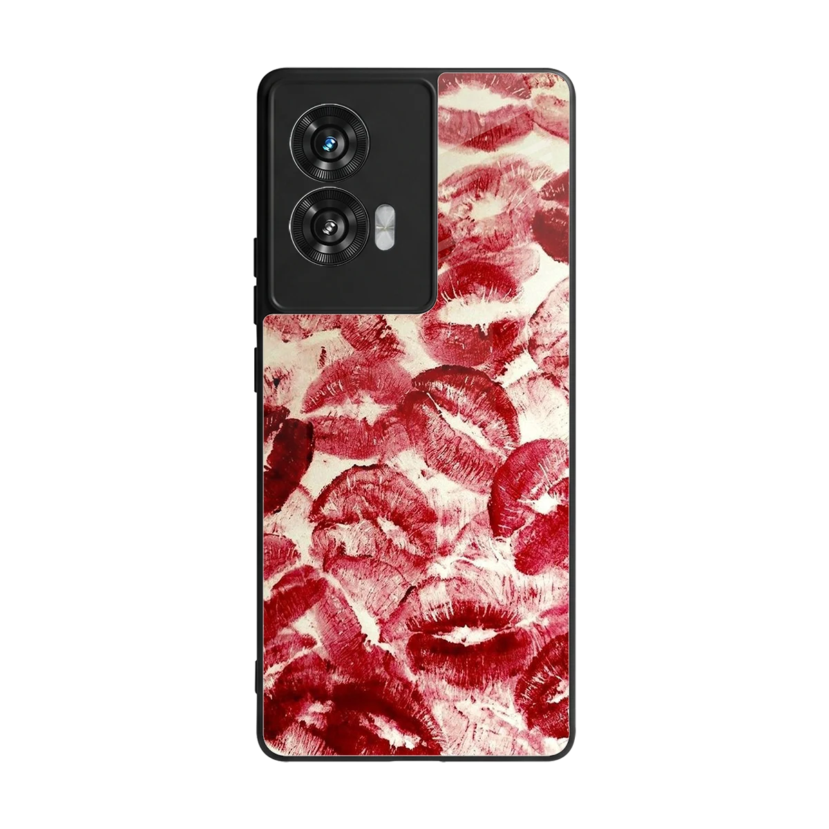 Lip Glam back phone cover | glass case for motorola edge 50 fusion