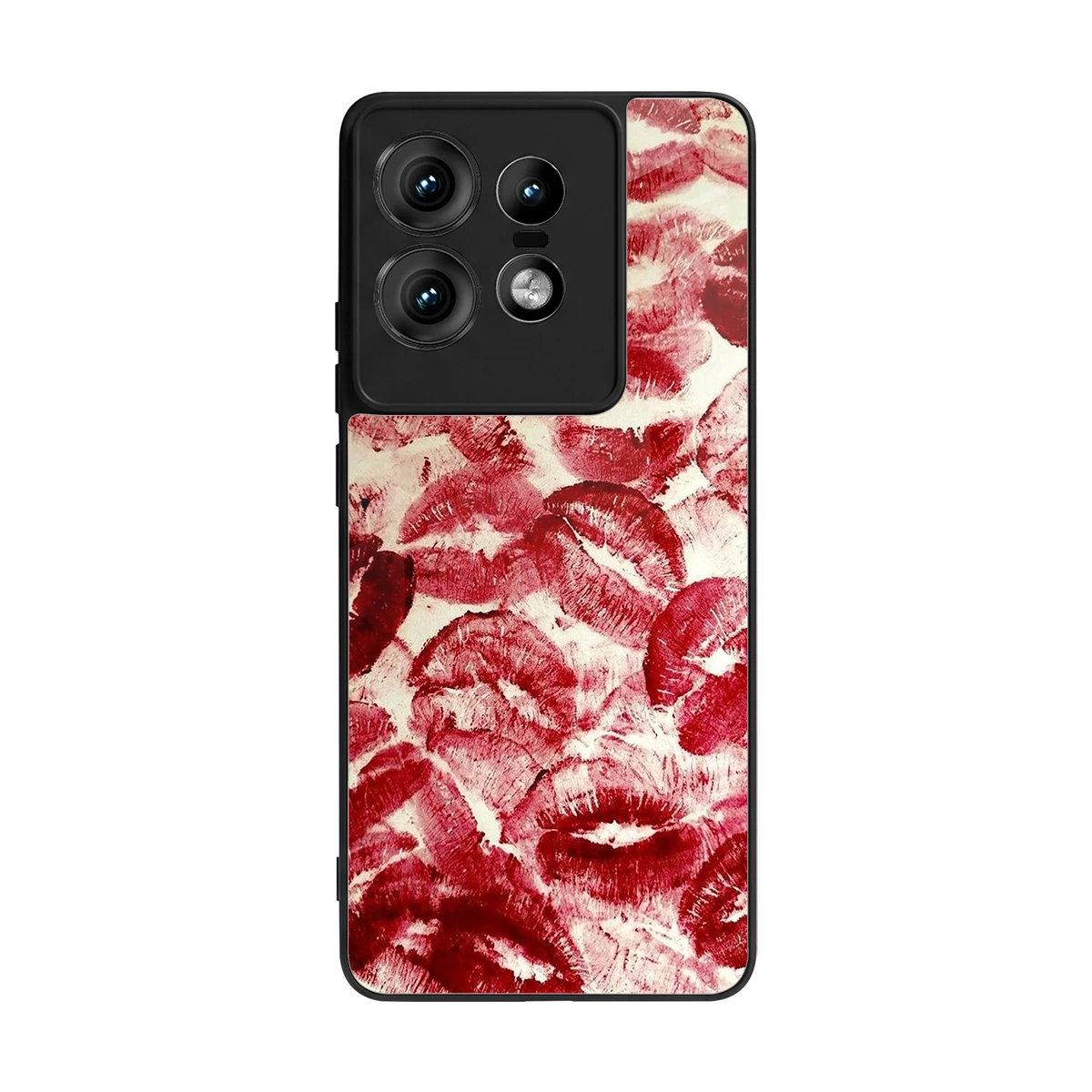 Lip Glam back phone cover | glass case for motorola edge 50 pro