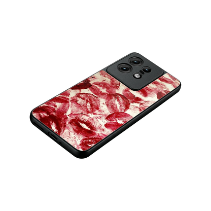 Lip Glam stylish phone case for motorola edge 50 pro | glossy glass and slim fit