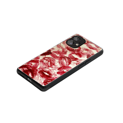 Lip Glam stylish phone case for nothing phone 1 | glossy glass and slim fit