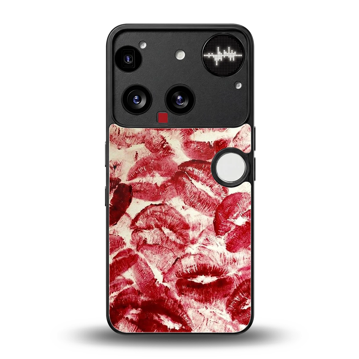 Lip Glam back phone cover | glass case for nothing phone 3