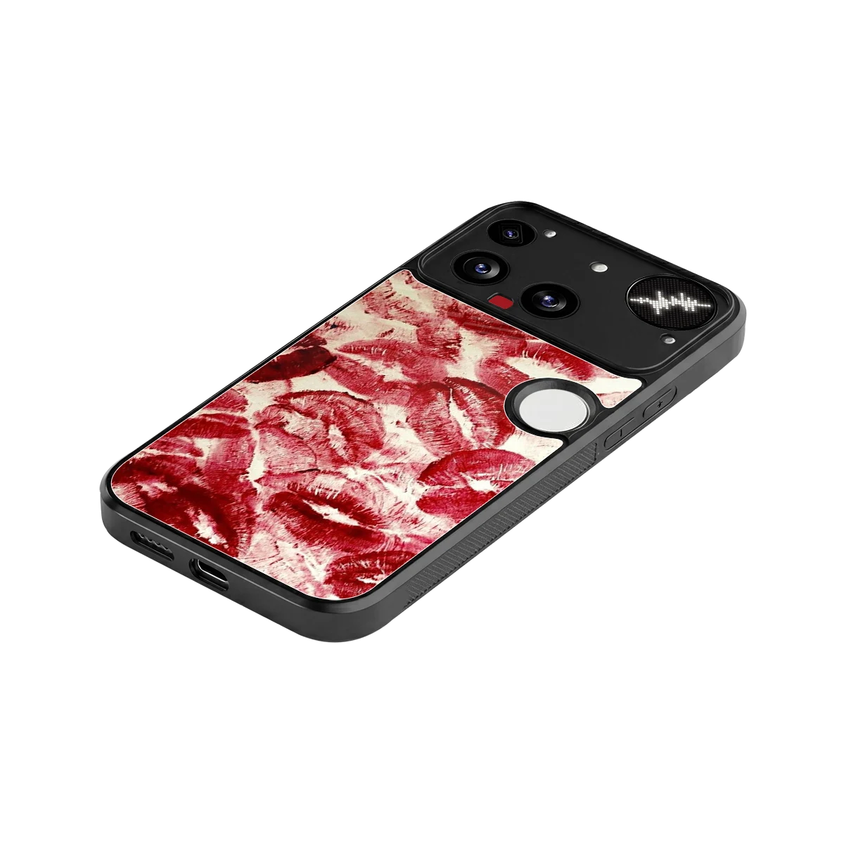 Lip Glam stylish phone case for nothing phone 3 | glossy glass and slim fit