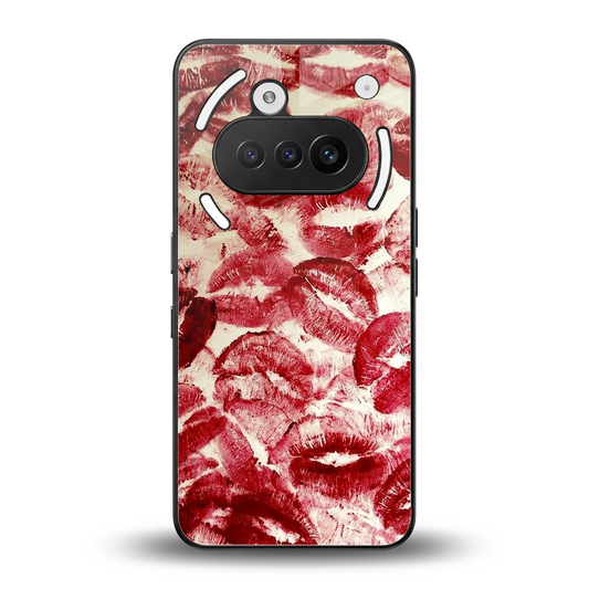 Lip Glam back phone cover | glass case for nothing phone 3a