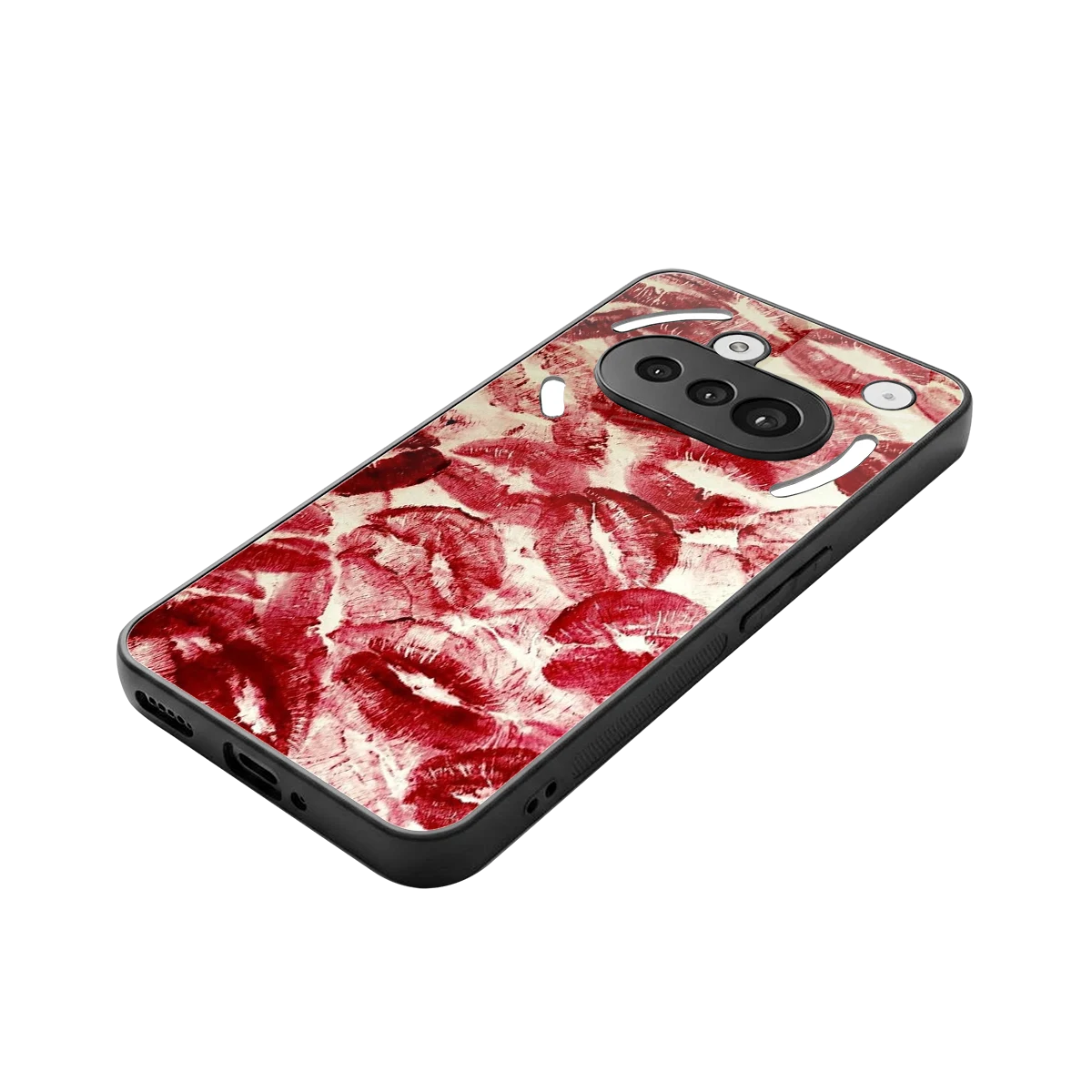 Lip Glam stylish phone case for nothing phone 3a | glossy glass and slim fit