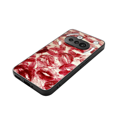 Lip Glam stylish phone case for nothing phone 3a | glossy glass and slim fit