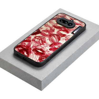 Lip Glam stylish phone case for nothing phone 4a | glossy glass and slim fit