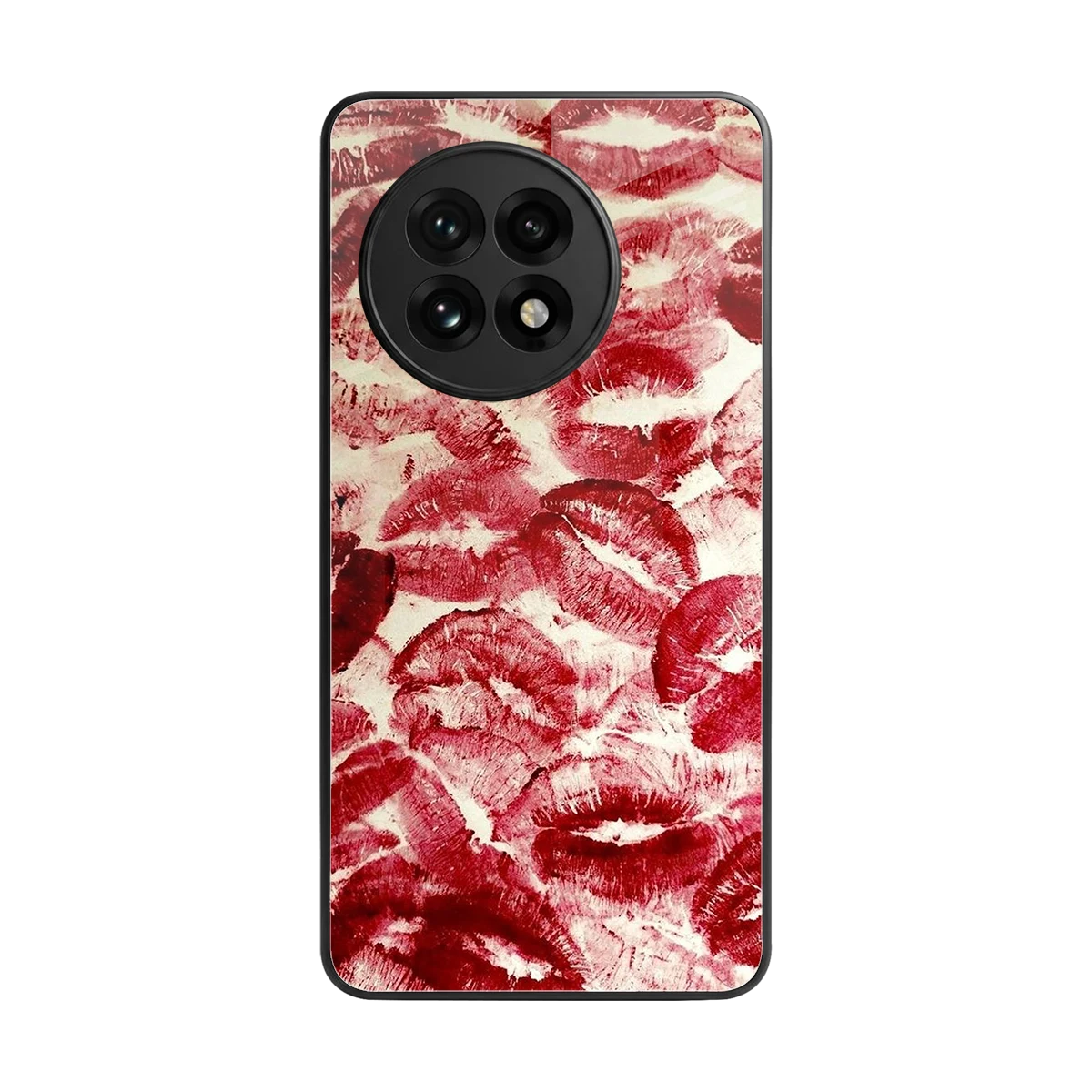 Lip Glam back phone cover | glass case for oneplus 13r