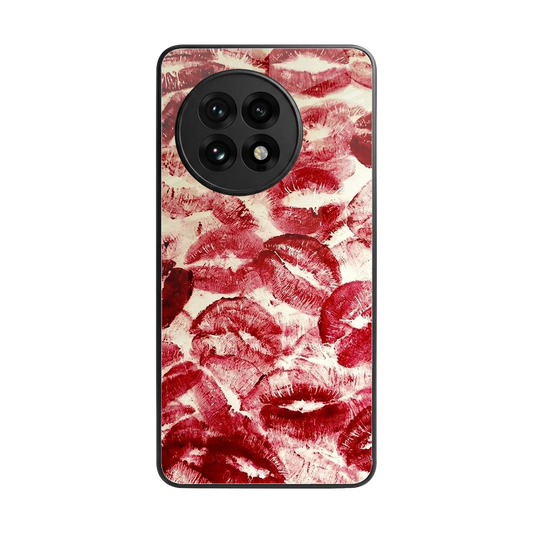 Lip Glam back phone cover | glass case for oneplus 13r