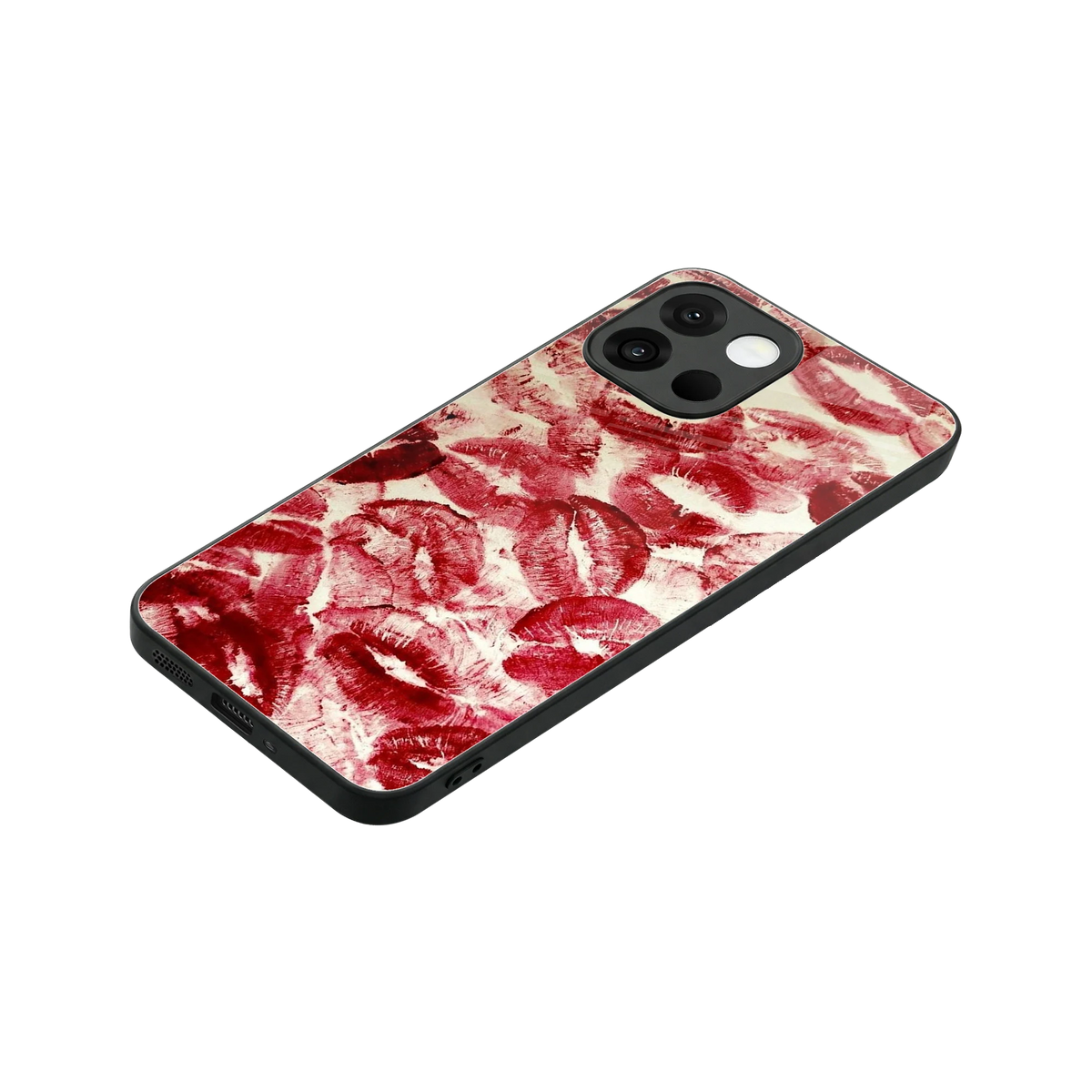 Lip Glam stylish phone case for oneplus 13s | glossy glass and slim fit