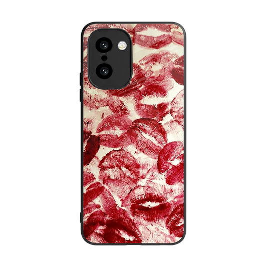 Lip Glam back phone cover | glass case for oneplus 15r