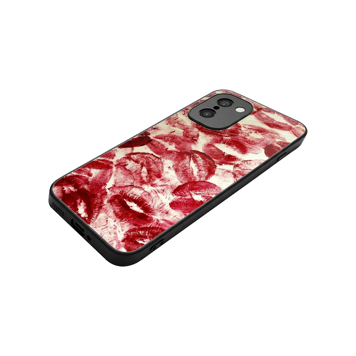 Lip Glam stylish phone case for oneplus 15r | glossy glass and slim fit