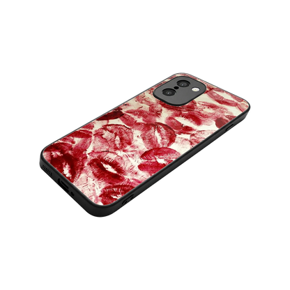 Lip Glam stylish phone case for oneplus 15r | glossy glass and slim fit