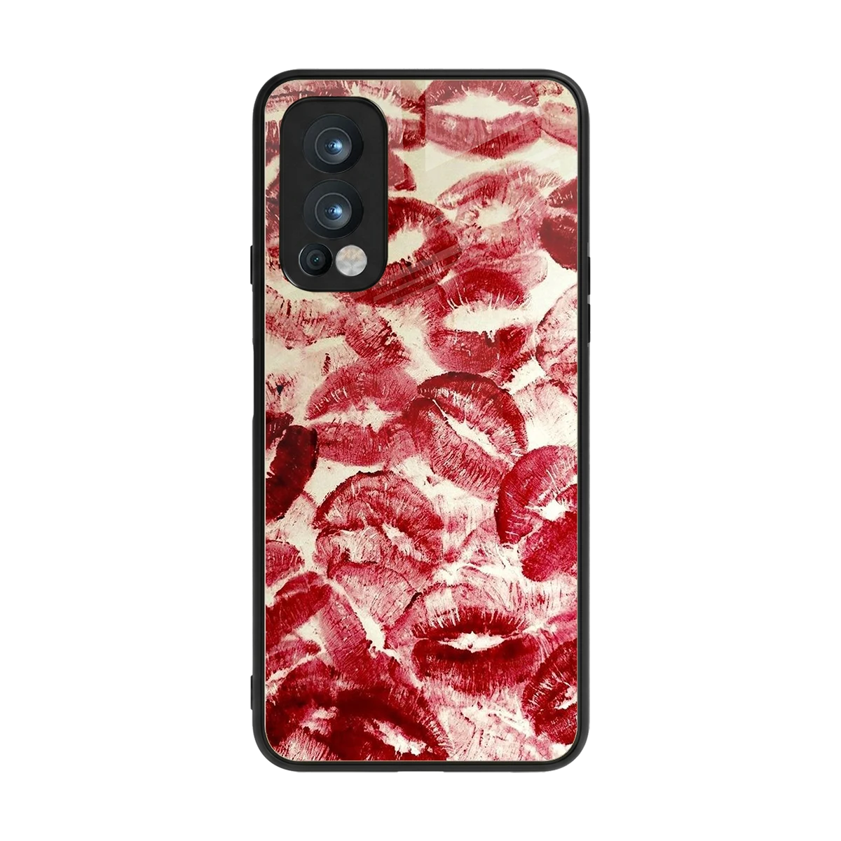Lip Glam back phone cover | glass case for oneplus nord 2