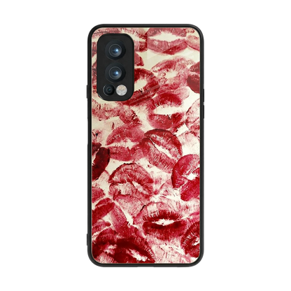 Lip Glam back phone cover | glass case for oneplus nord 2