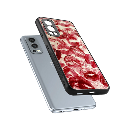 Lip Glam sleek oneplus nord 2 cover with tempered glass back and TPU edges