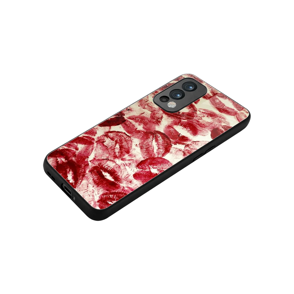 Lip Glam stylish phone case for oneplus nord 2 | glossy glass and slim fit