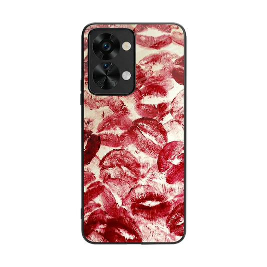 Lip Glam back phone cover | glass case for oneplus nord 2t