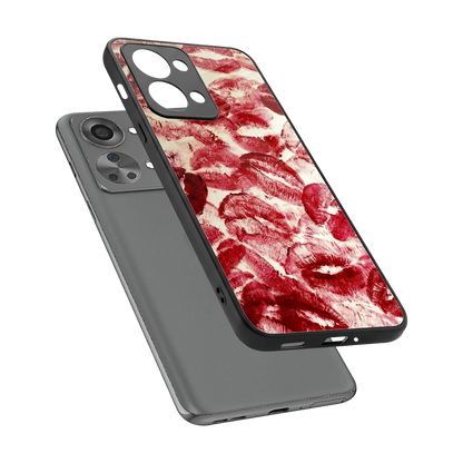 Lip Glam sleek oneplus nord 2t cover with tempered glass back and TPU edges