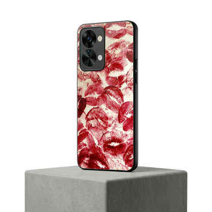 Lip Glam oneplus nord 2t mobile cover | shockproof glass phone case